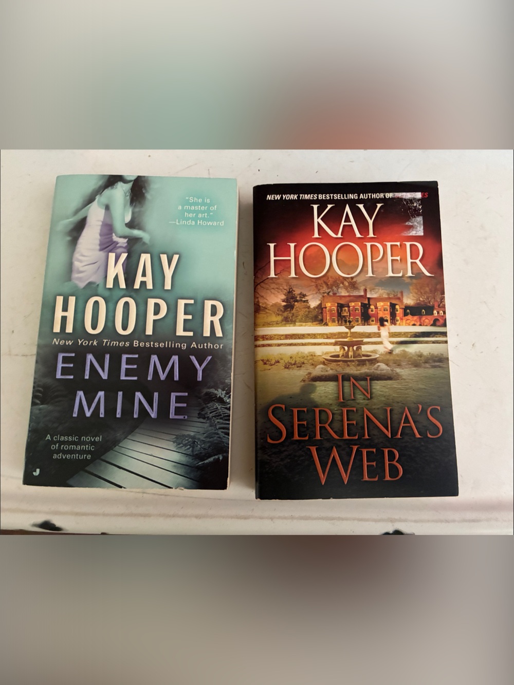 Paperback Book Lot by Kay Hooper. Enemy Mine and In Serena’s Web